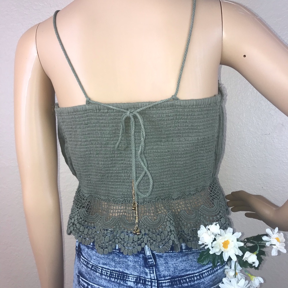 🌼HP🌼 Free People Crochet Lace Bohemian Crop Top - Picture 4 of 8